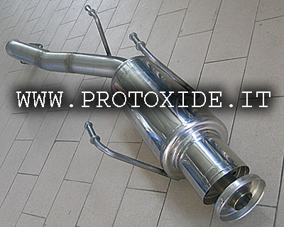 Scarico in acciaio Inox specifico per Subaru con tonalità variabile