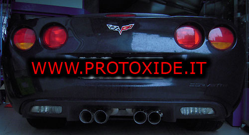 corvette c6 con scarichi variabili con farfalla