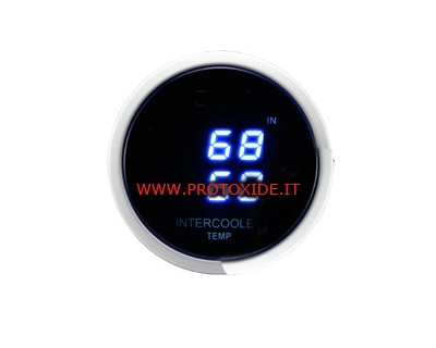 Misuratore temperatura aria intercooler -doppio- 52mm